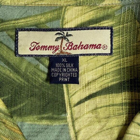 Tommy Bahama Tropical Print Silk Camp Shirt - Picture 5 of 8